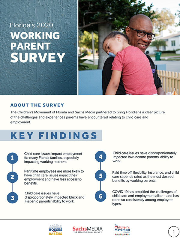 2020 Working Parent Survey cover image