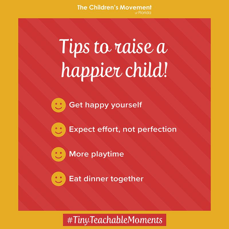 Tips to raise a happier child