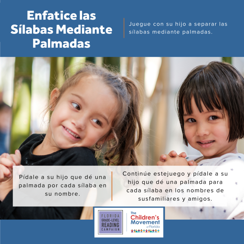 Enfatice las Silabas Mediante Palmadas